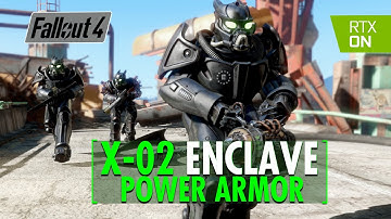 Fallout 4 - BLACK DEVIL X-02 POWER ARMOR - Enclave Power Armor Mod Showcase & Location