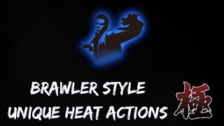 All Brawler Style Unique Heat Actions Yakuza Kiwami