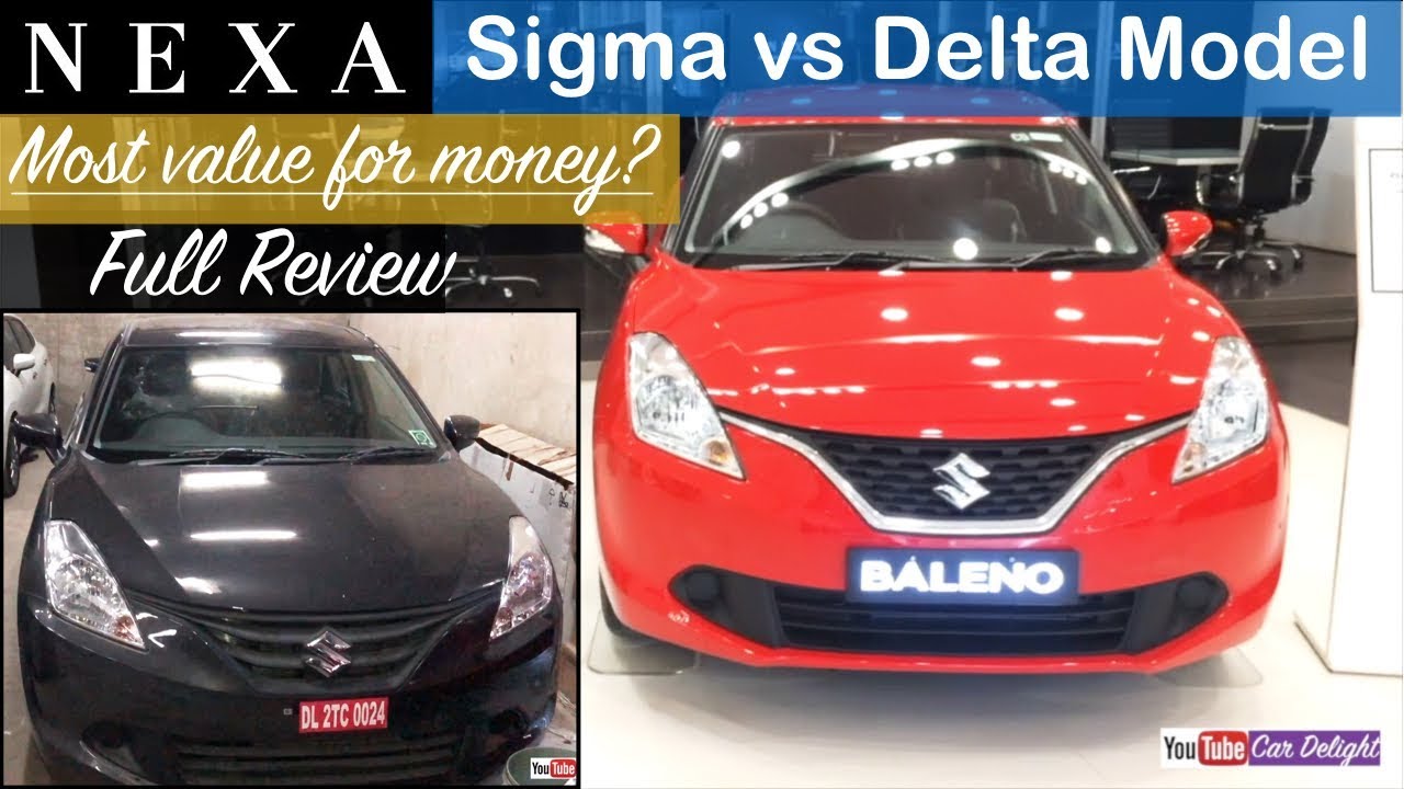 Maruti Baleno Sigma Vs Delta Model Interior And Exterior