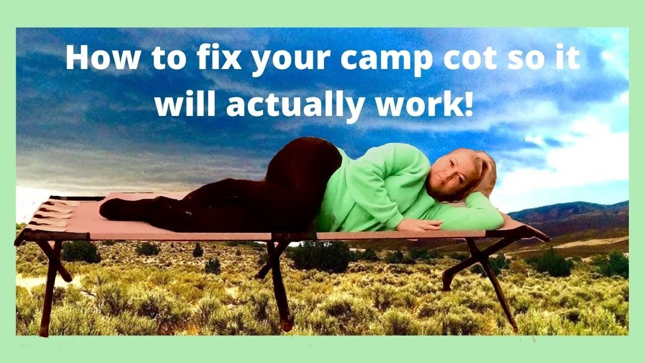How to fix your folding camp cot [too tight? Easy fix!] YouTube