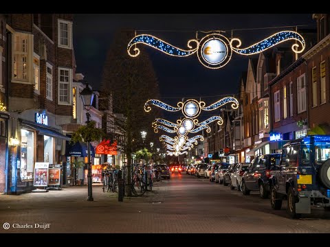 Bloemendaal centrum feestverlichting 4 december 2020