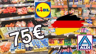Details 🇩🇪  75 € Grocery Shopping at Lidl and Aldi in Germany | Prices 2025 | Weekly Budget for a Couple Update