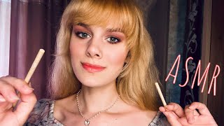 АСМР🌸усыпляющий МАССАЖ ЛИЦА бамбуковыми ПАЛОЧКАМИ🌸ASMR SPA face massage🧖‍♀️тихий голос,soft voice screenshot 3
