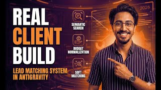 How To Build A Lead Matching System in Antigravity (part 1)