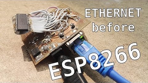 Embedded ethernet before ESP8266? With AVR ATmega8!