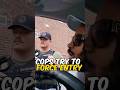 Cop tried dragging him. He warned them.