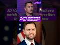 JD Vance turned Welker's gotcha rhetorical question into a masterclass
