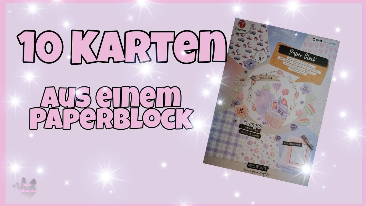 💕 10 Karten 💕 aus einem Action Block - YouTube