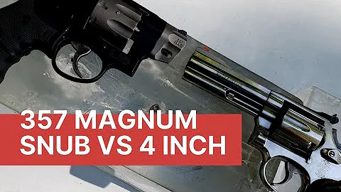 357 Magnum VS Ballistic Gel! Snubby VS 4 Inch Expansion.