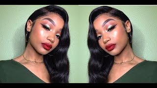 GRWM | HOLIDAY HAIR \& MAKEUP FT LONGQI HAIR | LANI FELI