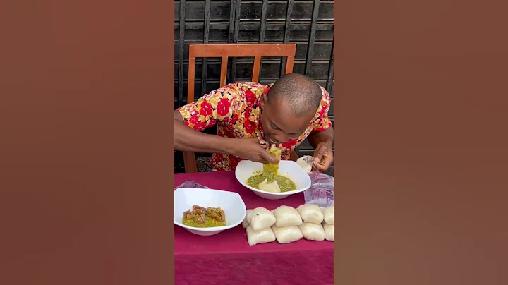 Fufu competition - Can you finish 20 wraps of fufu in 10 minutes #embershorts