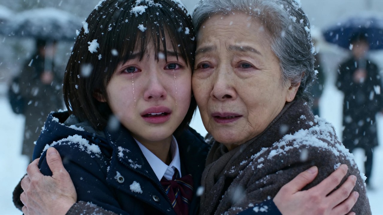 倒れていた老婆を助けた貧乏女子高生。翌日、学校の前に黒塗りの高級車が現れ…