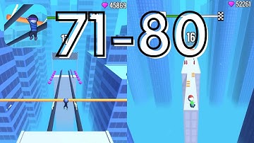 Roof Rails | Levels 71-80 | Gameplay Walkthrough (iOS, Android)
