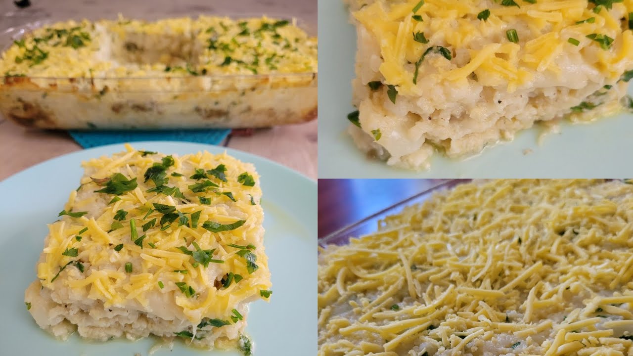 غراتان #شيفلور او #بروكلو  بالدجاج  سهل و سريع يوجد في دقيقة 😋