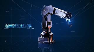3D Robotic Arm Array & Smart Manufacturing Title Reveal Showcase