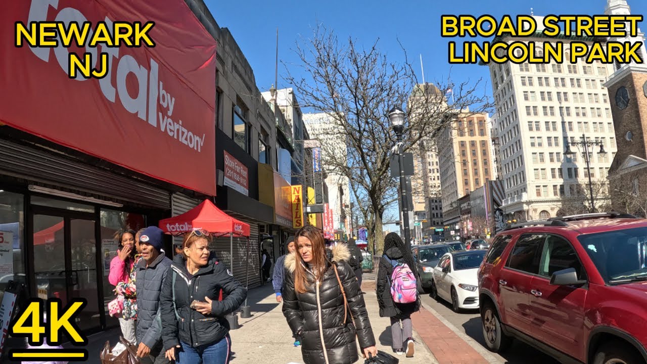 EXPLORING NEWARK LINCOLN PARK and BROAD STREET NEW JERSEY USA !!!
