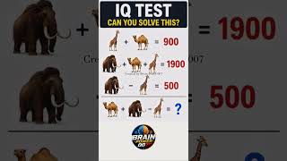 🧠 brain exercise || IQ Test #puzzleshort #iqtest #brainpowertest #mathematics #challenge #newshorts