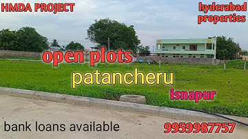 hmda open plots sale on Mumbai highway| patancheru isnapur & rudraram |  Kandi | sadashivpet plots