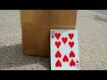 DO IMPOSSIBLE MAGIC WITH A PAPER BAG! (CARD TRICK REVEALED!)