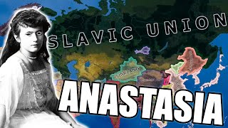 Anastasia Romanov becomes Queen of Poland and forms the Slavic Union Hearts of Iron 4 No Step Back
