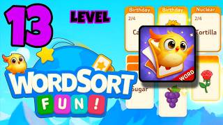 WORD SORT FUN level 13