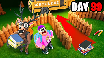 We Built THE SCHOOL BASE in 99 NIGHTS IN THE FOREST ROBLOX...!?