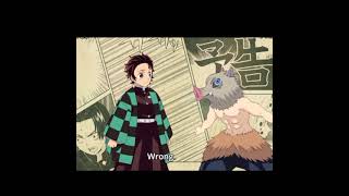 Inosuke getting Tanjiro's name wrong 😂 #shorts screenshot 3