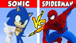 SONIC vs SPIDERMAN – PvZ vs Minecraft vs Smash