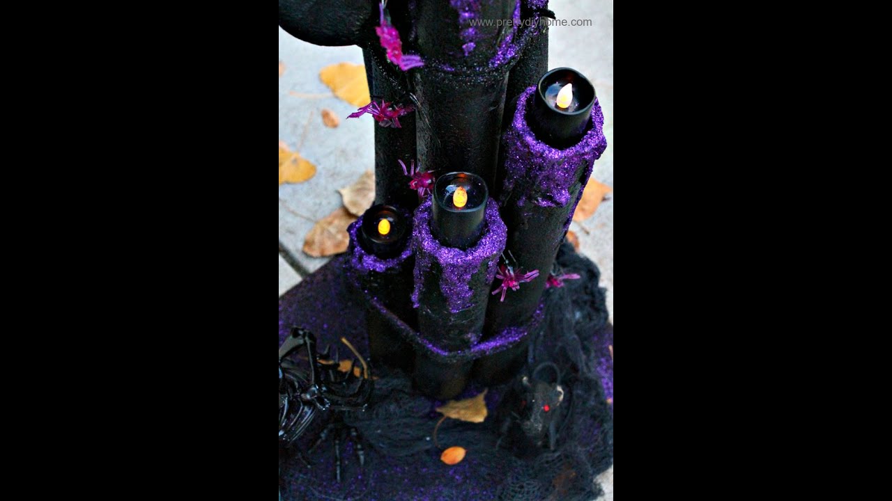 Halloween Pool Noodle Candles How To YouTube
