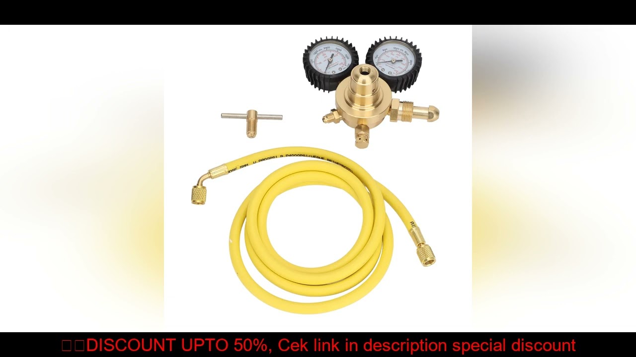 Nitrogen Pressure Gauge Nitrogen Gauge Nitrogen Pressure Gauge Regulator Test Kit Brass Inlet Outlet