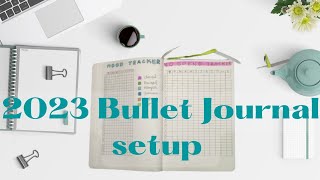 2023 Bullet Journal setup Part 1| Bullet Journal 2023 | Timelapse video bulletjournal