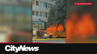 1,200 Lion Electric school buses pulled off Quebec roads after fire