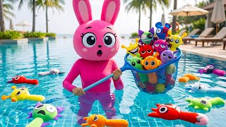 Something Lurking In The Pool? Pinki Found Every Sprunki