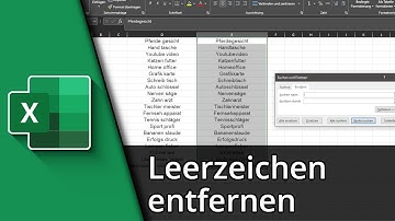 Excel Leerzeichen entfernen ✅ Tutorial