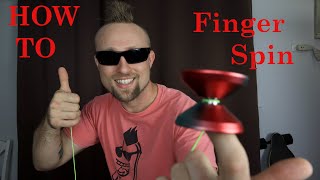 How To Finger Spin A YoYo. Finger Spin YoYo Trick Tutorial