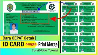 Cara Cetak ID Card Dengan CEPAT di Coreldraw - Tutorial Coreldraw