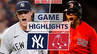 New York Yankees vs. Boston Red Sox Highlights | 2021 AL Wild Card Game (Cole vs. Eovaldi)
