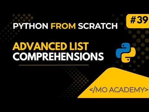 List Comprehension in Python Explained | Fast & Clean List Creation | MO Academy 2025–2026