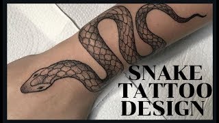 Snake tattoo On hand | Snake Mehndi Design | New Mehndi design | tattoo Art screenshot 5