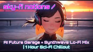 AI Future Garage + Synthwave Lo-Fi Mix | 1 Hour Sci-Fi Chillout for Study | sky-fi notions /