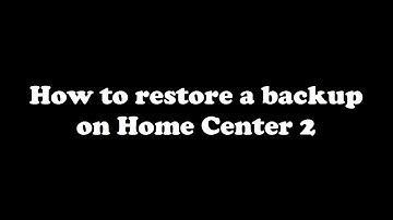 [Tutorial] Fibaro - How to restore a backup on Home Center 2