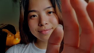 ASMR Gentle Face Touching & Comforting Whispers To Keep You Company 💞