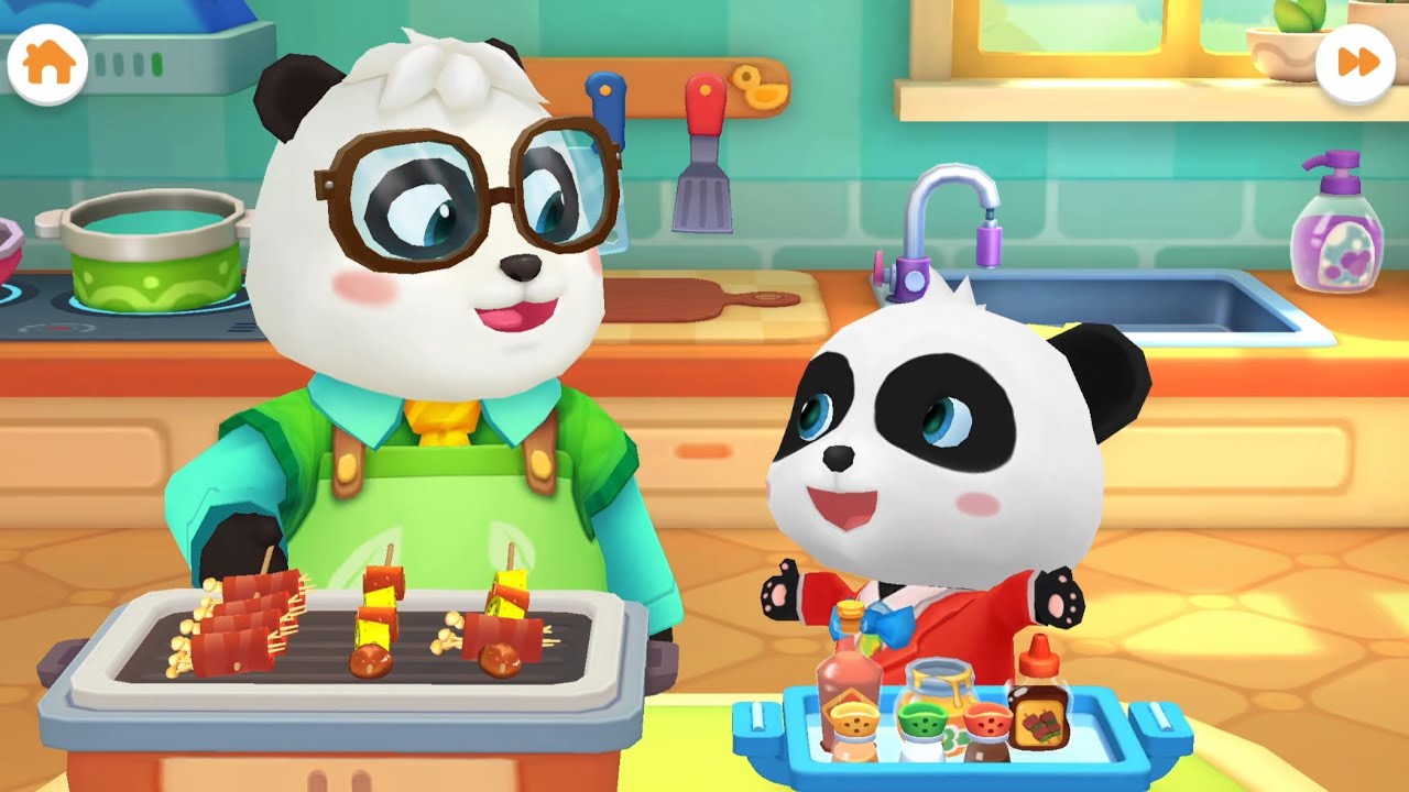 Delicious Food Party Fun | Baby Panda House Games 