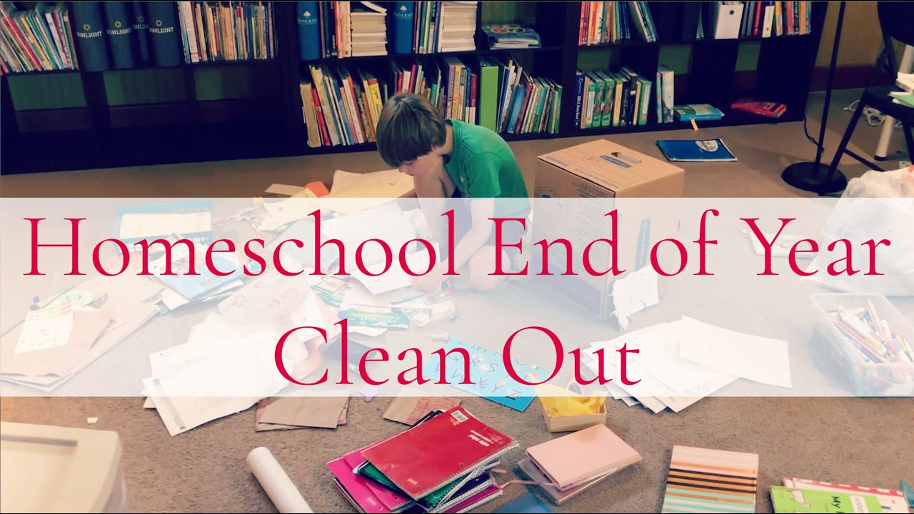 Homeschool Room Clean Out | End of Year Homeschool Refresh - YouTube