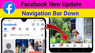 Facebook New Update Navigation Bar Down || Facebook Navigation Bar Down