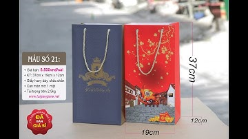 Túi giấy đựng rượu nhập - Mẫu số 21 - Giá bán:8.500 vnđ/cái