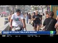 Woman hit on Pacific Beach boardwalk by man driving a stolen Tesla
