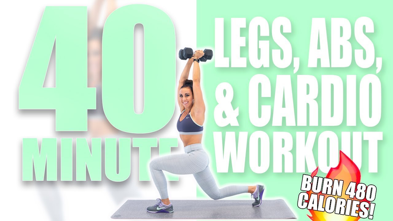 40 Minute Legs, Abs, and Cardio Workout 🔥Burn 480 Calories! 🔥Sydney