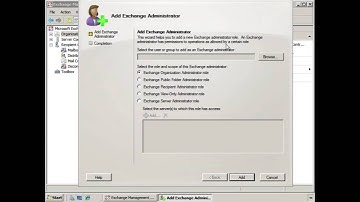 Assign Administrative Roles Exchange 2007