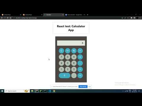 Calculator app test coding ninja